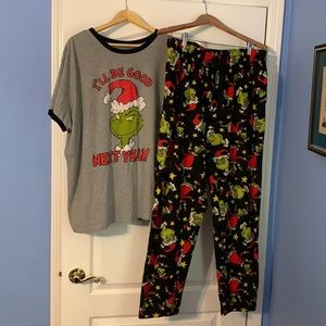 Grinch pajamas set